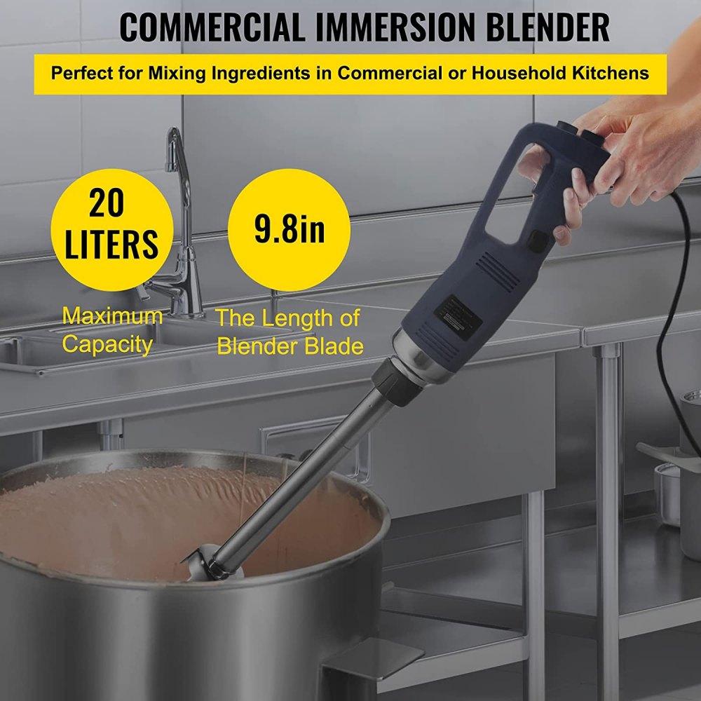 VEVOR Commercial Immersion Blender Variable Speed Commercial Hand