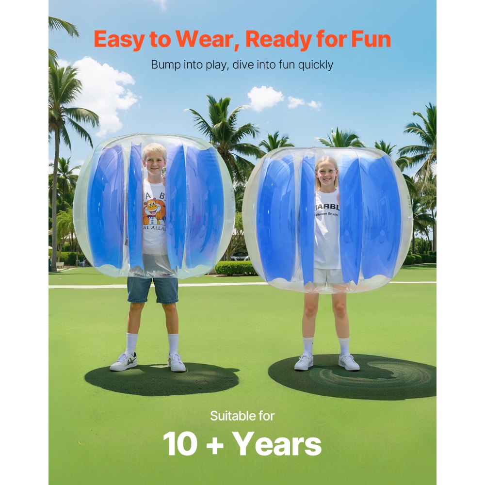 VEVOR Inflatable Bumper Ball - 4FT, 1.2M, PVC Zorb Ball