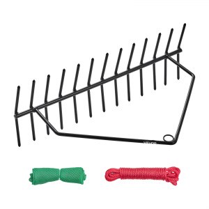 Neptune Rake VEVOR 24 in Aquatic Weed Rake, 8.7 in Double Sided Lake Weed Rake, Pond ...