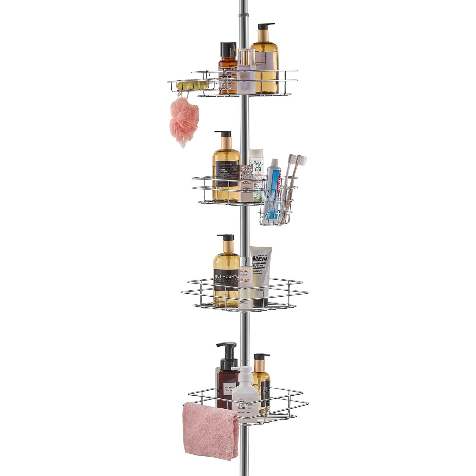 VEVOR Shower Corner Caddy Tension Pole, 42