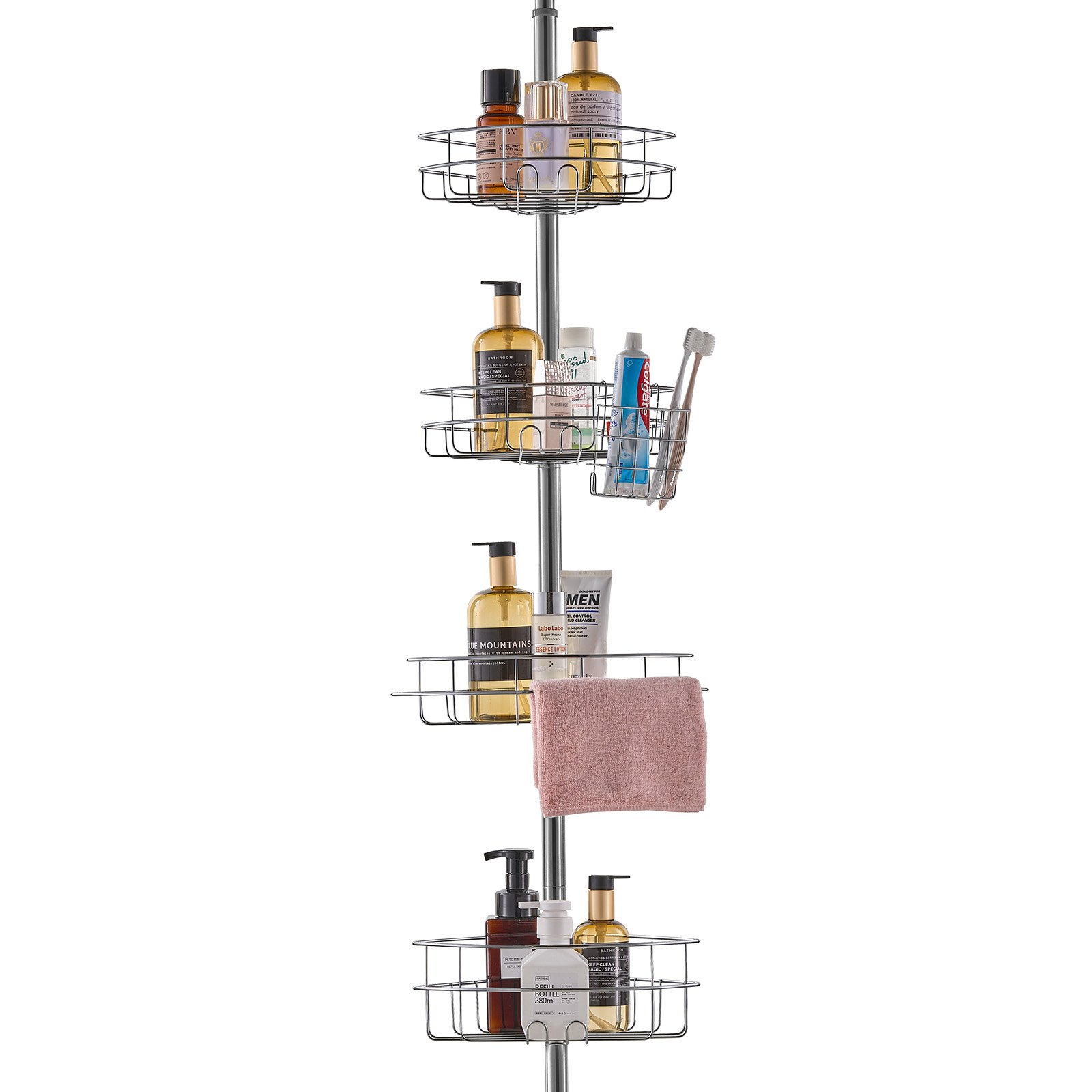 VEVOR Shower Corner Caddy Tension Pole, 56