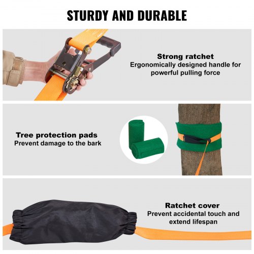 VEVOR Slackline Kit with Training Line, 60 ft Backyard Slack