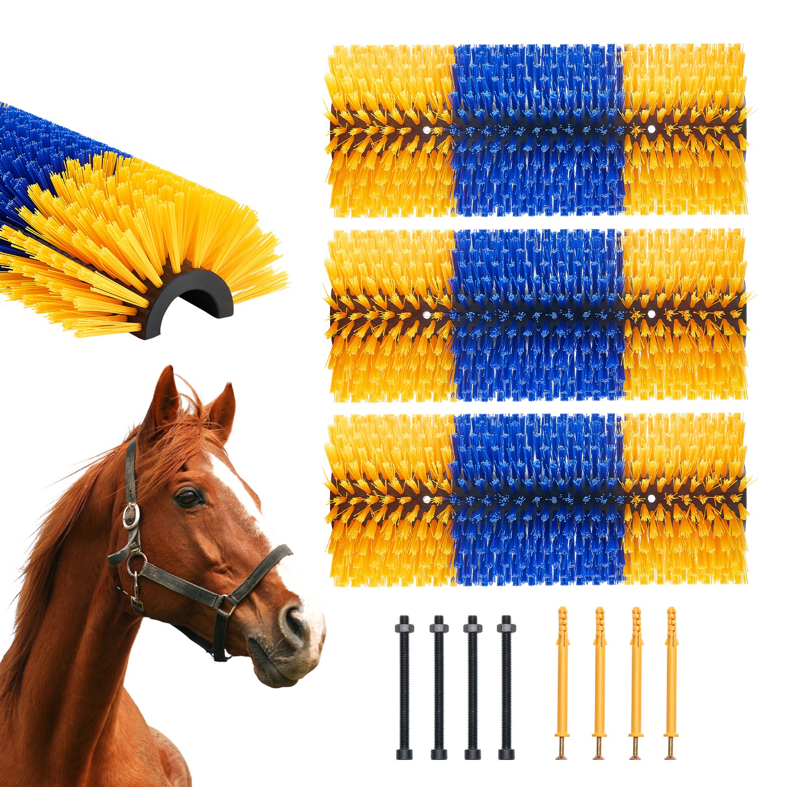 VEVOR Cattle Scratching Brush — High-Quality Plastic