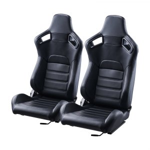 Van Racer Chaise VEVOR Leather Racing Seats – 23 x 22 x 37.8 In, 2 Set
