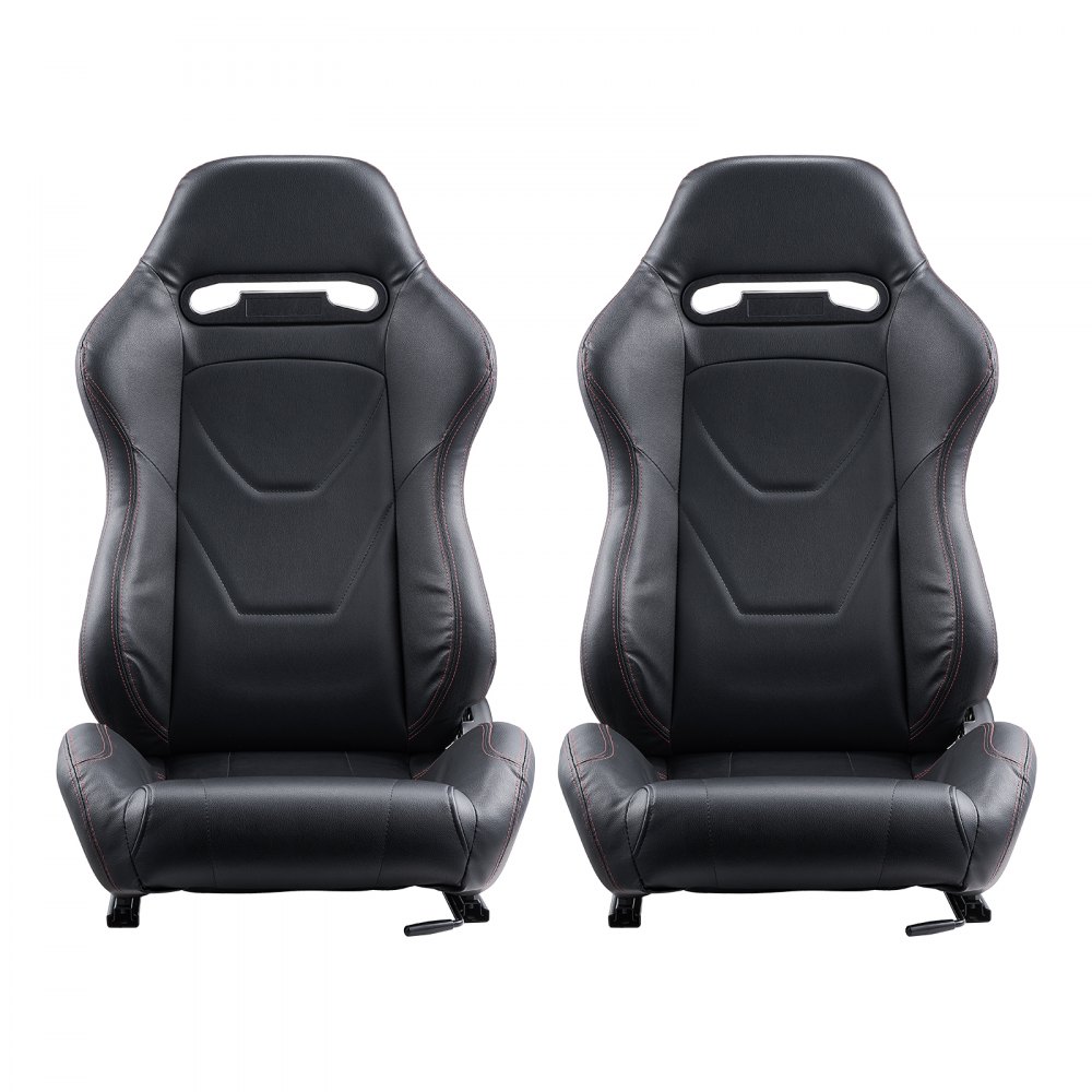 VEVOR Racing Leather Seats – 2 Set, 21.7x23x34.8-inch