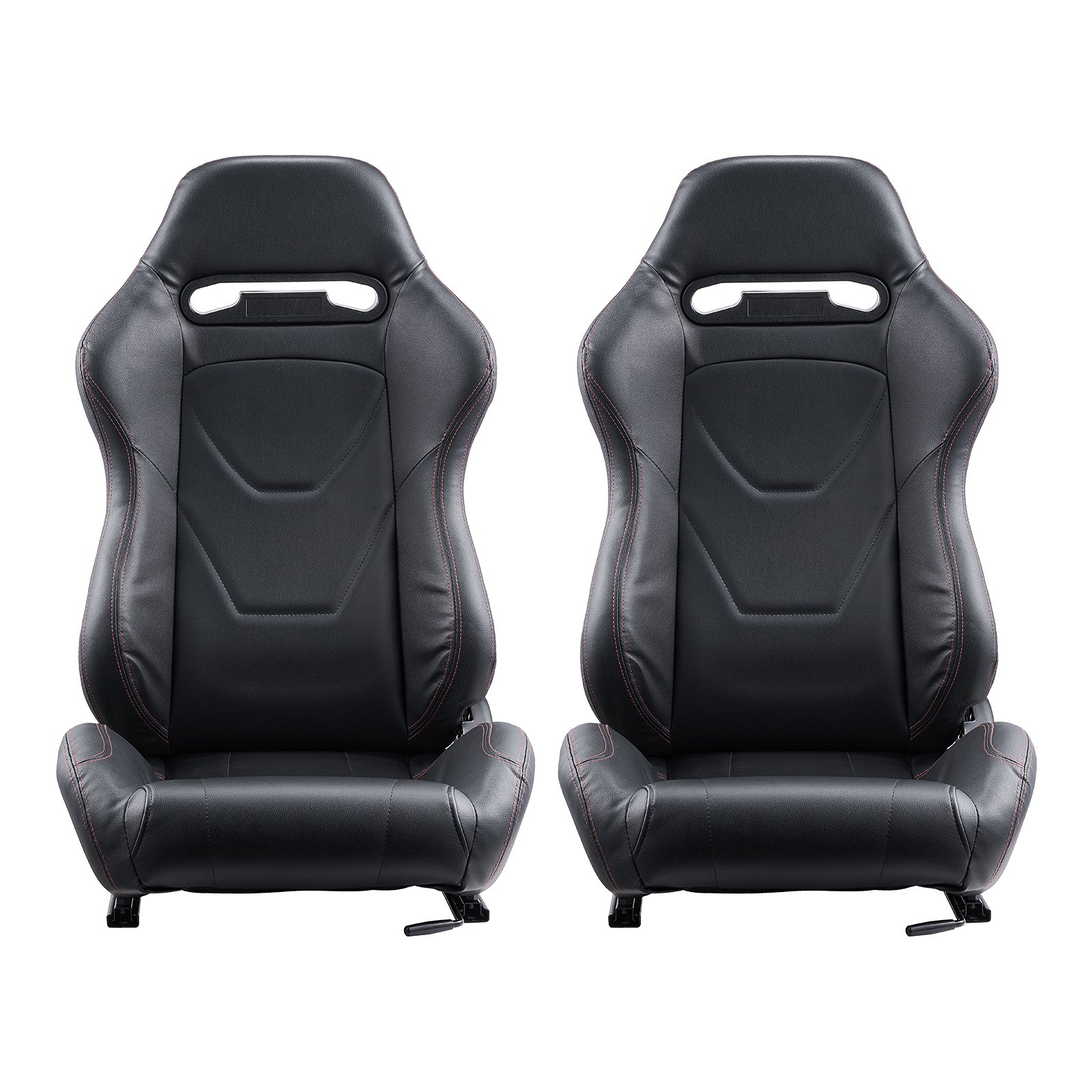 VEVOR Racing Leather Seats – 2 Set, 21.7x23x34.8-inch