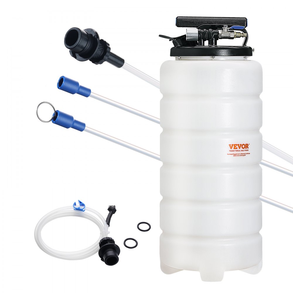 VEVOR Fluid Extractor 4 Gallons 15 Liters Pneumatic Manual Oil Changer Vacuum Fluid Extractor with Dipstick and Suction Hose Oil Extractor Change Pump for Automotive Fluids Vacuum Evacuation VEVOR CA