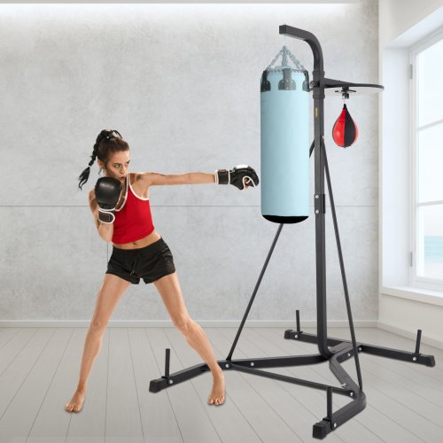 VEVOR VEVOR Punching Bag Stand 2 IN 1 Heavy Duty Punch Bag Stand Free Standing Boxing Bag Boxing Equipment Free Stand Agility Training VEVOR EU