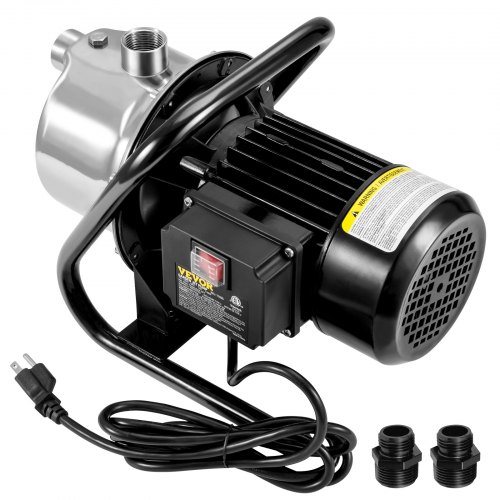 VEVOR Shallow Well Pump, 1.1 HP 115V, 978 GPH 131 ft Height, 40psi