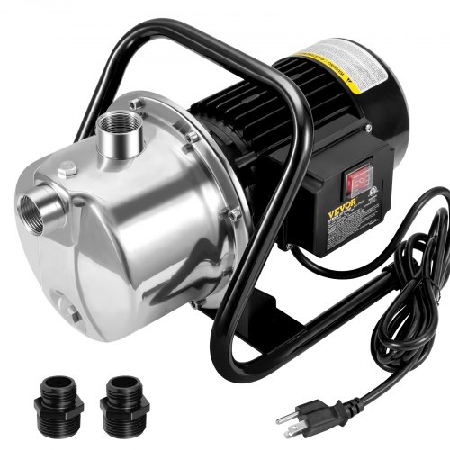 VEVOR Shallow Well Pump, 1.1 HP 115V, 978 GPH 131 ft Height, 40psi
