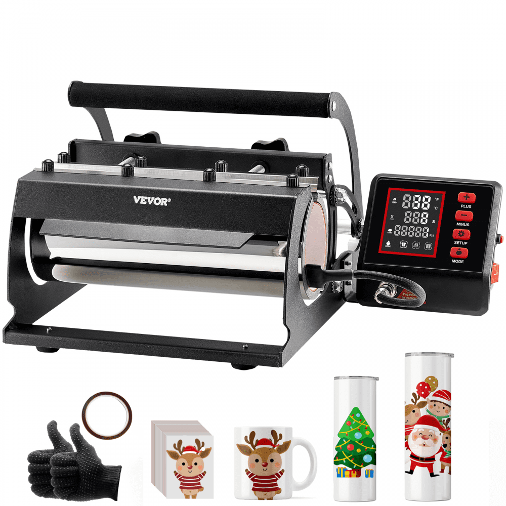 VEVOR Tumbler Heat Press Machine, 11-30oz Mug Press, Heat Up Fast and ...