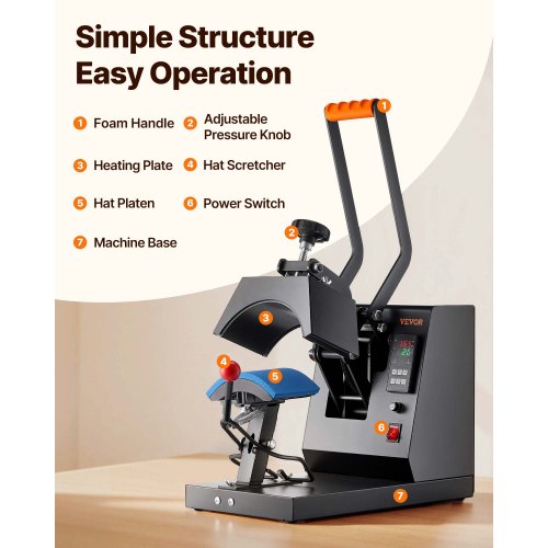 VEVOR Hat Press Machines - Versatile & Efficient Solutions