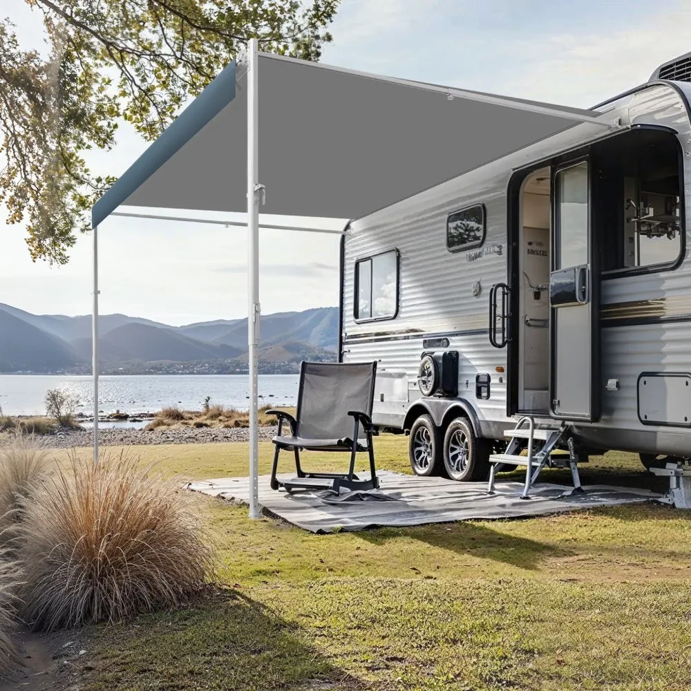 VEVOR Complete Electric RV Awning Kit 18 Manual Shade vevor-complete-electric-rv-awning-kit-18-manual-shade