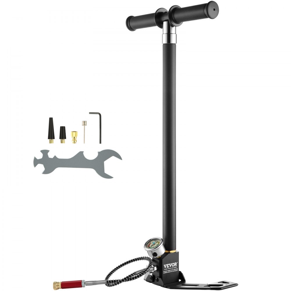 VEVOR PCP Hand Pump, 4 Stage, 30Mpa 4500 PSI High Pressure PCP Air ...