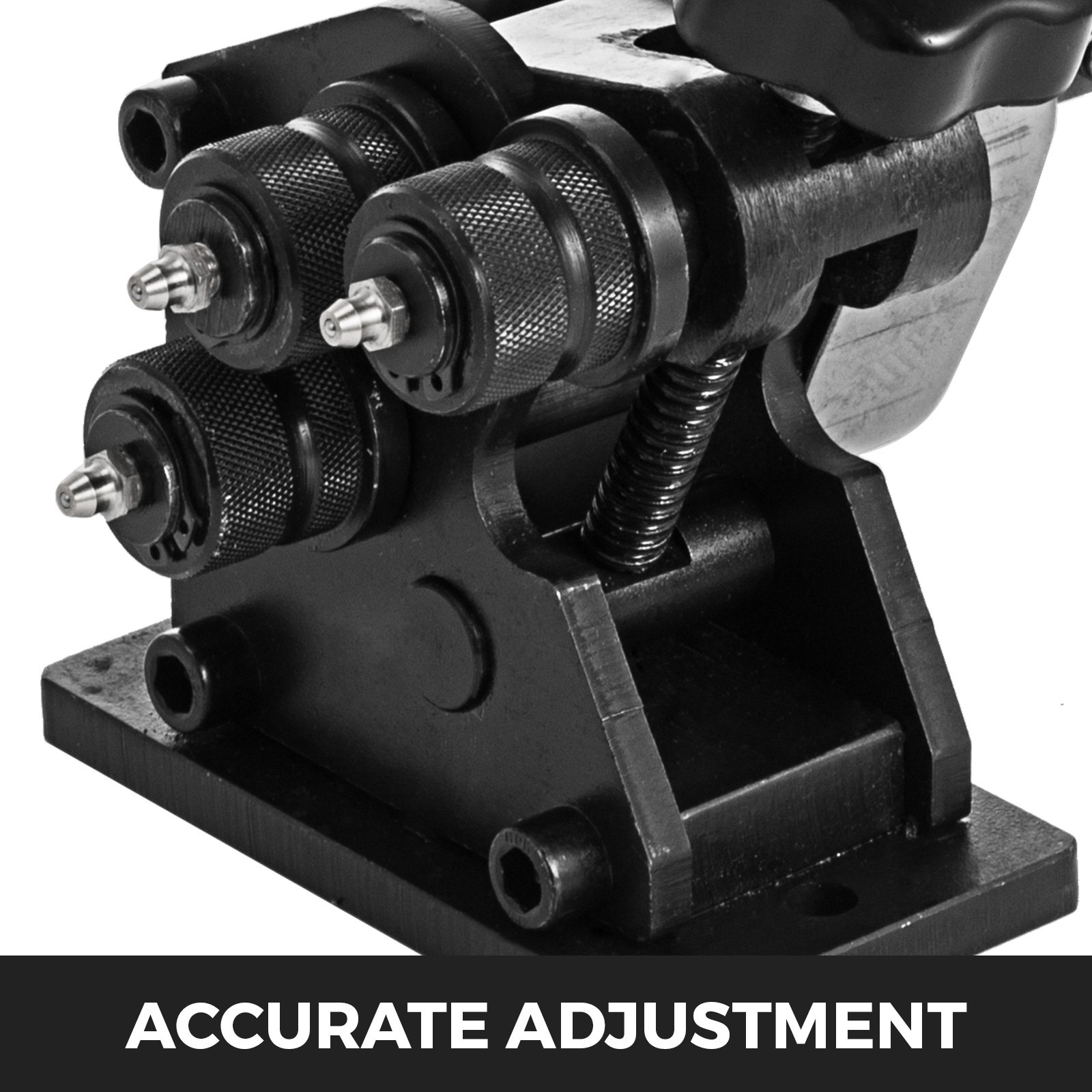 VEVOR Ring Roller Bender, 3in Ring Size, 1/4in Round Steel & 1"x3/16" Flat Steel Capacity