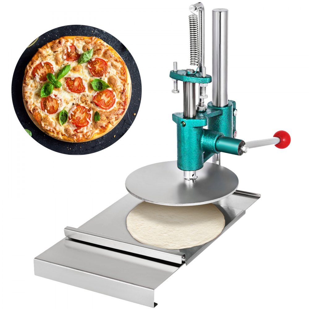 VEVOR Pizza Dough Pastry Press Machine Manual Pastry Pizza Dough Press Machine 7.87 20cm Plate Dia. Large Pastry Press Machine for Pastry Pasta Pizza Dough Roller Sheeter Pizza Dough Tools