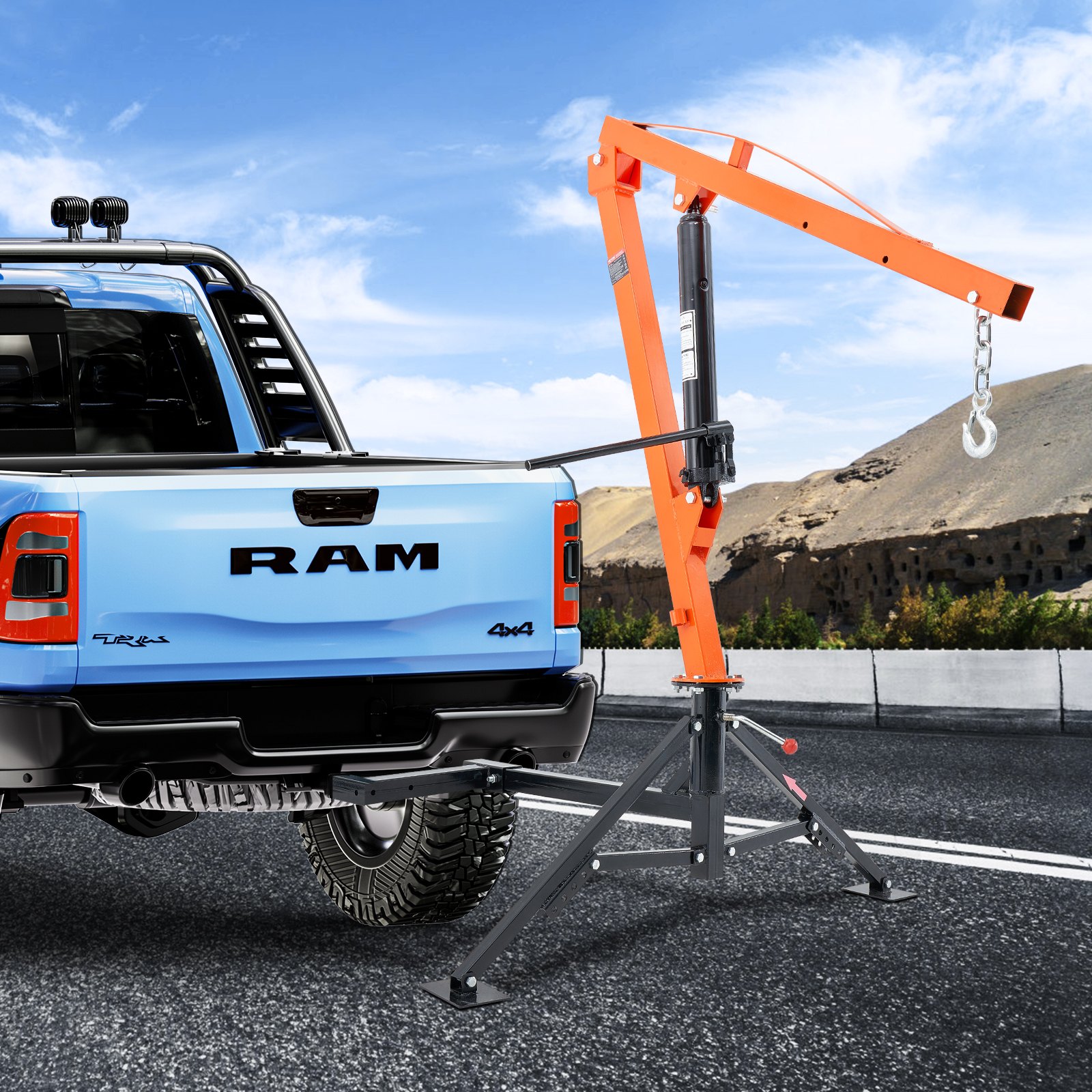 thumbnail image 2 of Ultra-Tow Hydraulic Pickup Truck Crane - 1000 Lb Capacity Lifting Boom 2 of 3