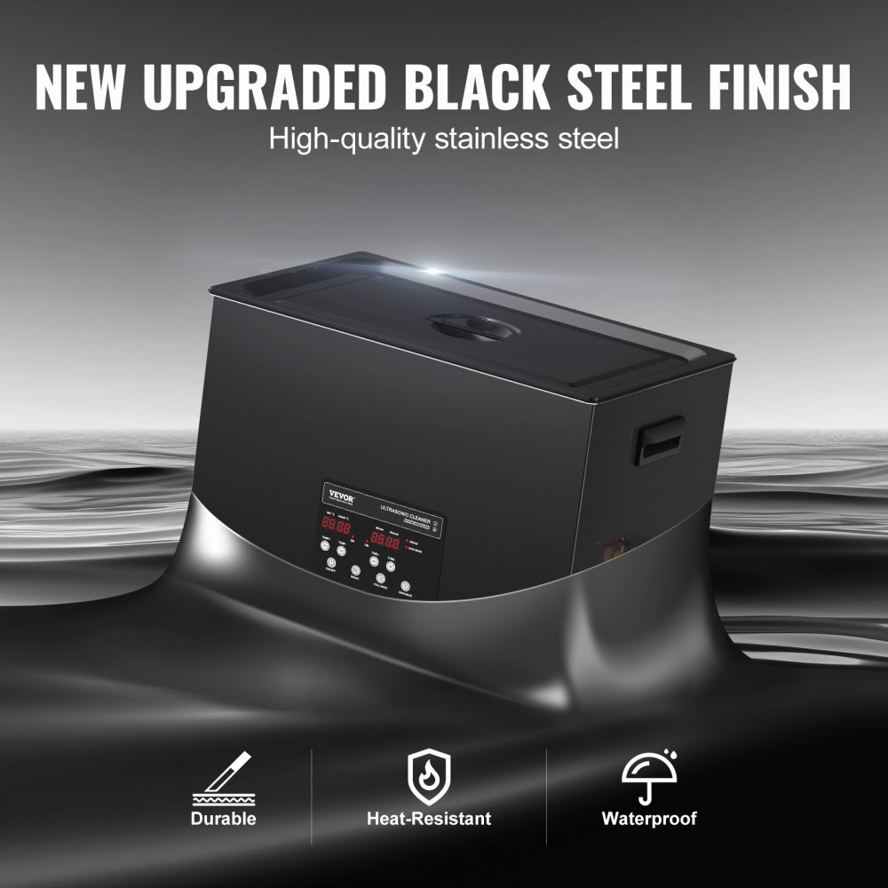 30L Sonic Cleaner, digitální ultrazvukový čistič o výkonu 600 W s vylepšeným odplyňováním a šetrným režimem, průmyslový ultrazvukový čistič 40 kHz s časovačem a ohřívačem pro šperky a nástroje pro uchycení šperků - miniatura 5