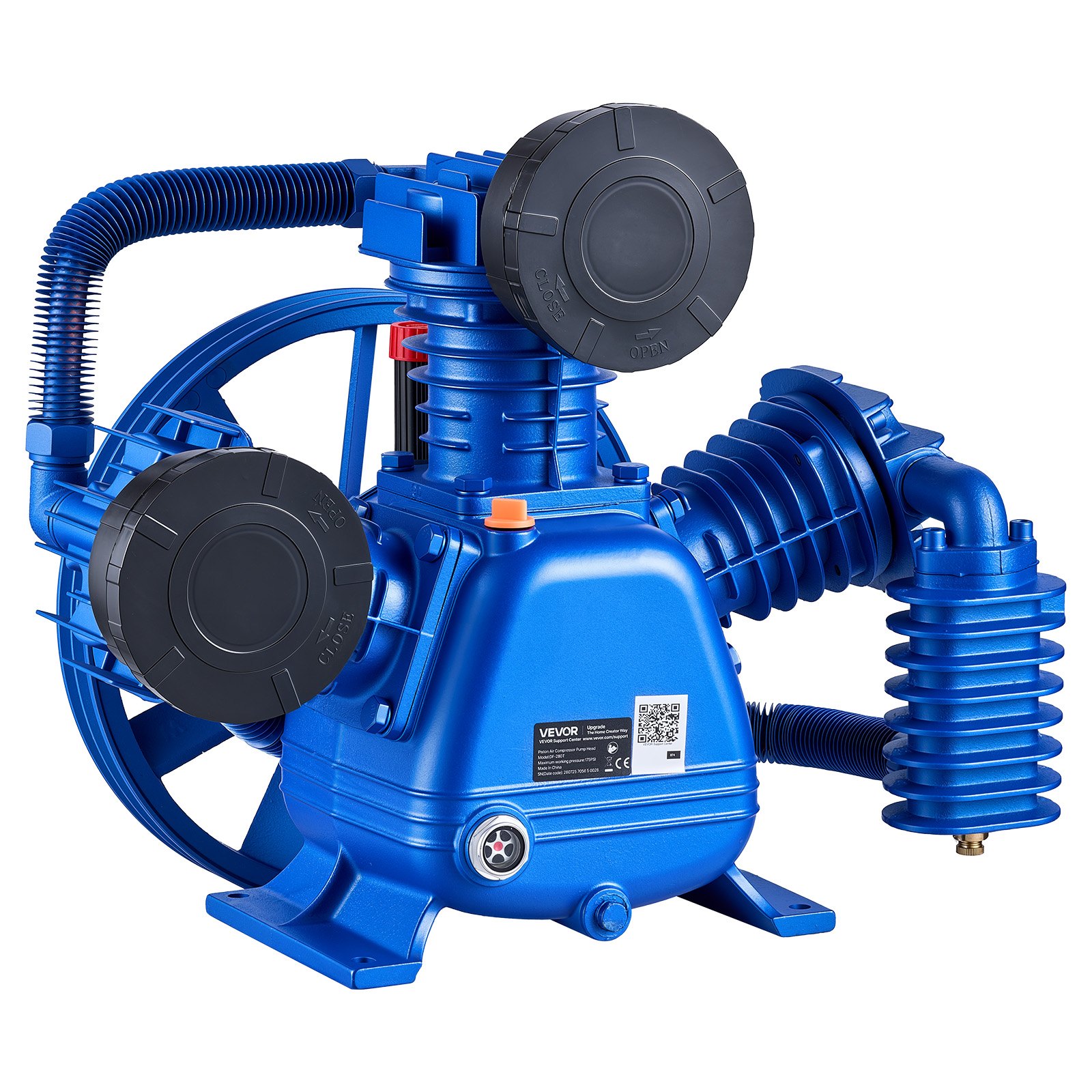 VEVOR Air Compressor Pump Head, 3.73 kW 422 L/min, 3-Cylinder Oil ...