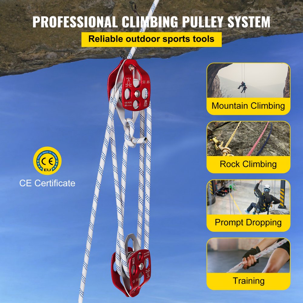 Rope deals block pulley