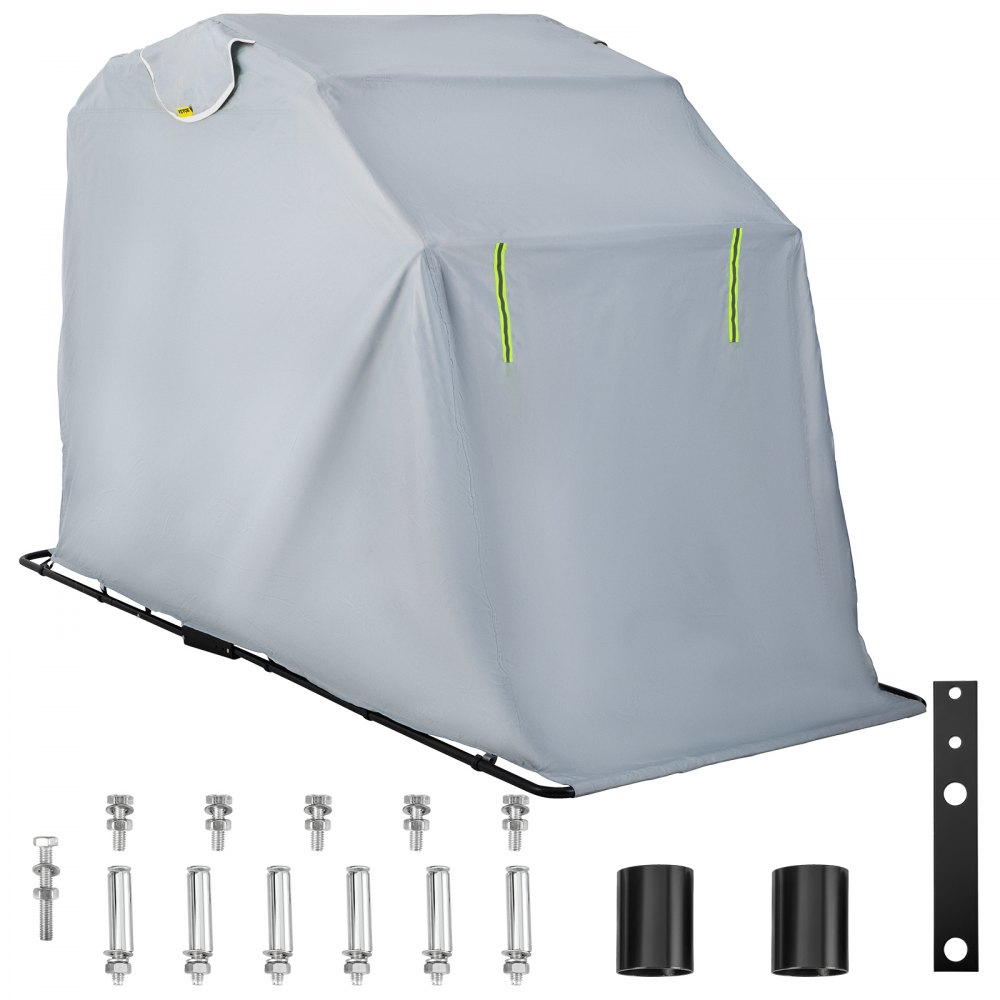 VEVOR Motorcycle Shelter, Waterproof Motorcycle Cover, Heavy Duty  Motorcycle Shelter Shed, 600D Oxford Motorbike Shed Anti-UV,  106.3