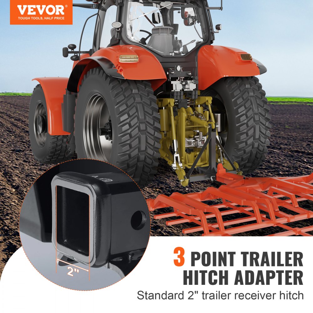 VEVOR 3 Point Hitch Receiver, 3 Point 2