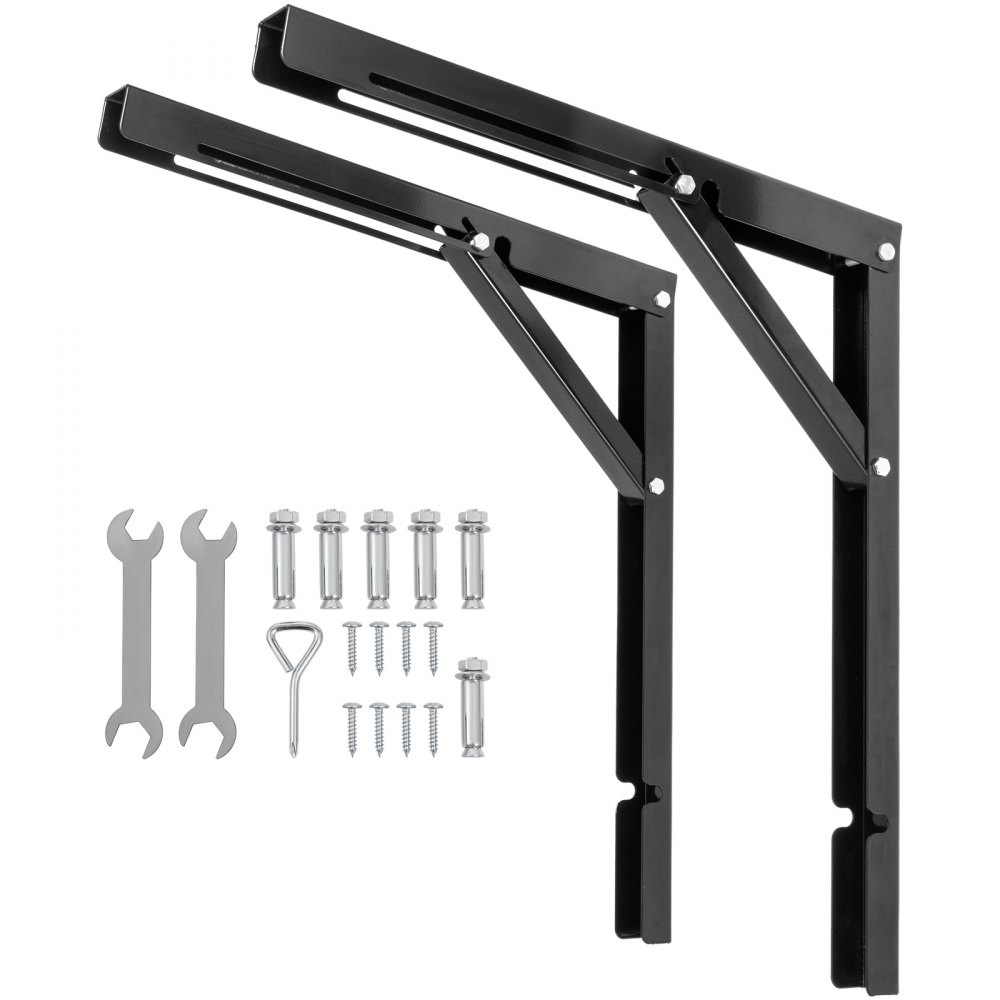 Wall mounted deals folding table brackets