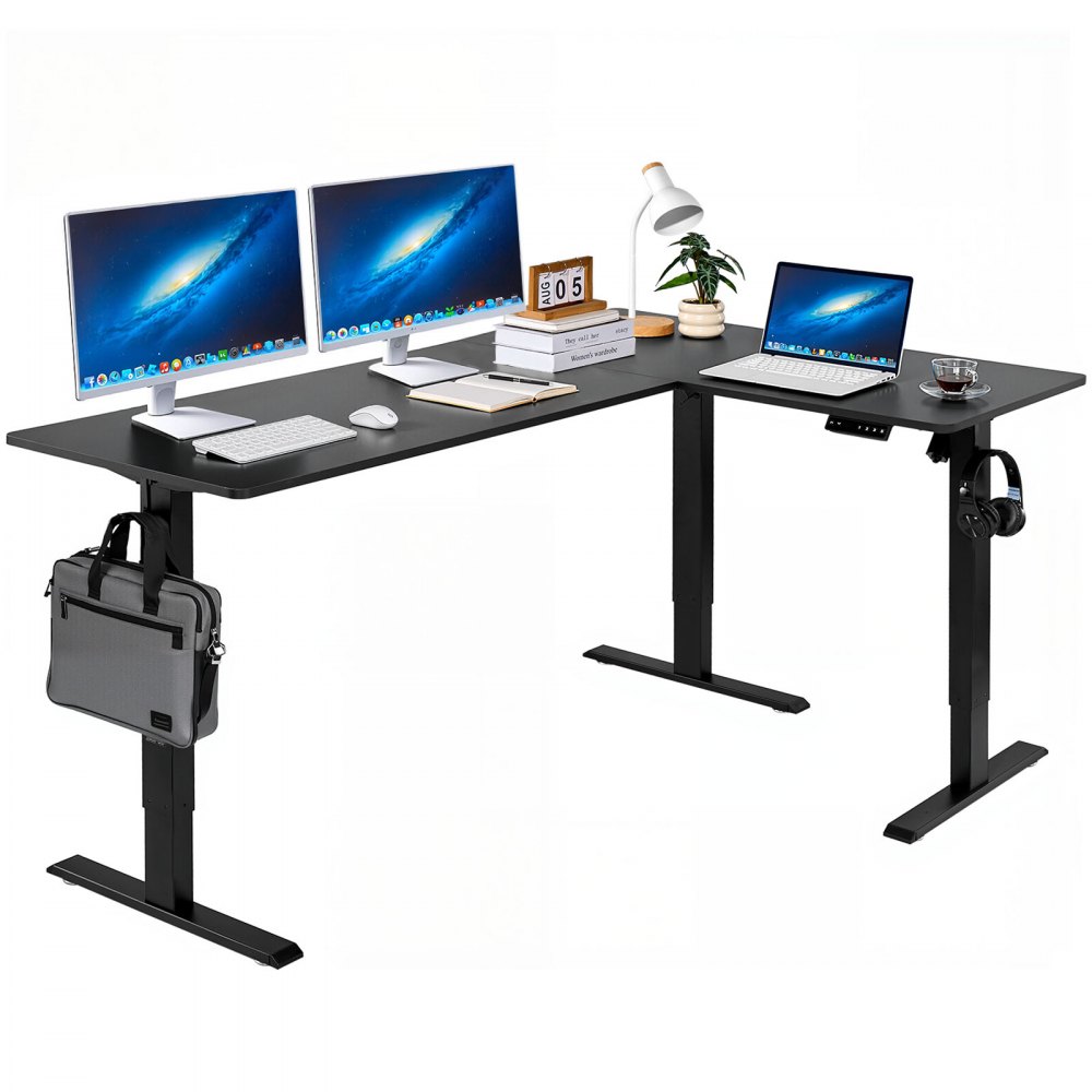 VEVOR L Shape Electric Standing Desk – 70.87 x 47.24 Inch