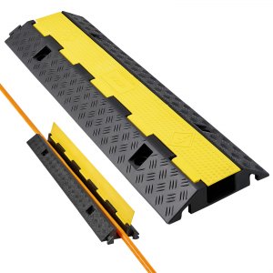 VEVOR Cable Protector Ramp, 22,000 lbs/axle Capacity, 1 Channel Heavy ...