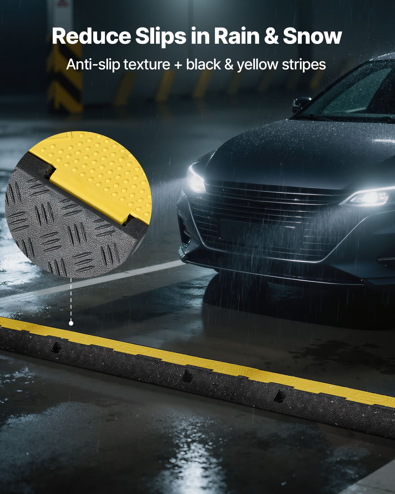 VEVOR Electric Cable Floor Protectors – 22,000 lbs Ramp
