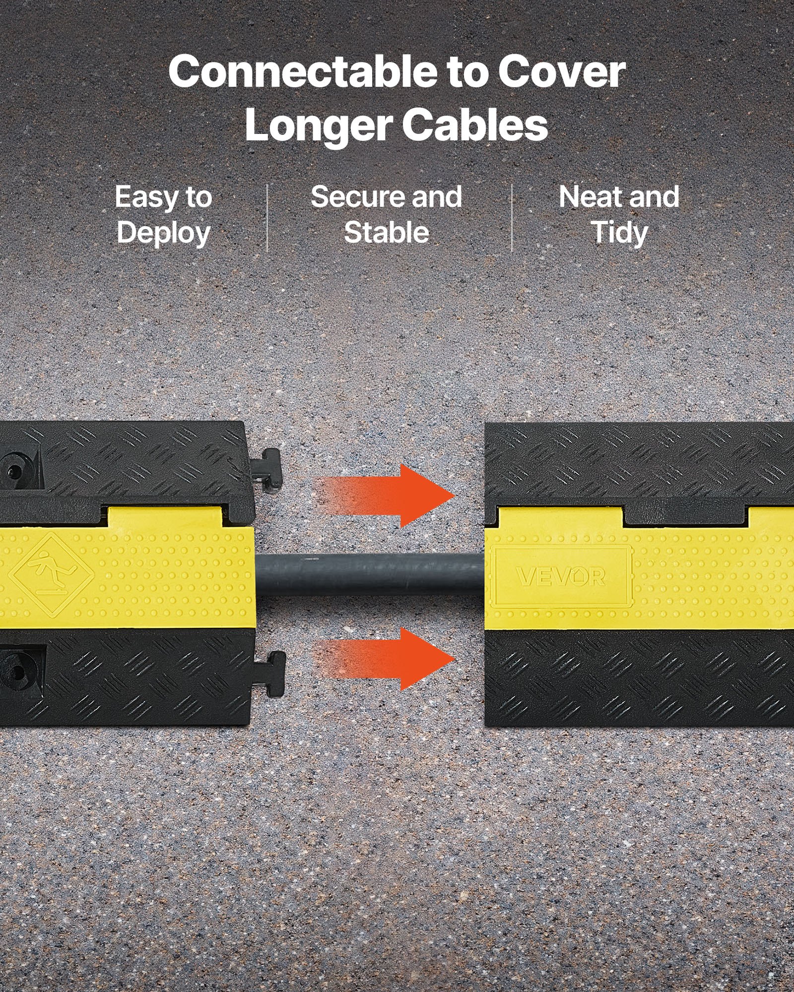 VEVOR Electric Cable Floor Protectors – 22,000 lbs Ramp