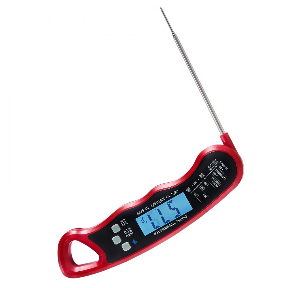 VEVOR Digital Grill Thermometer, 1°F High-precision thermometer for ...