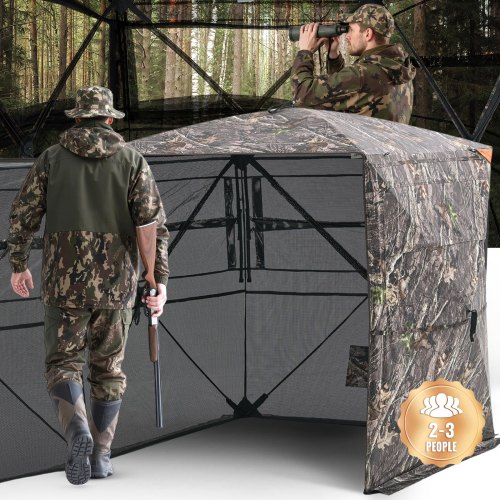 VEVOR Portable Hunting Blinds – 58x58x67 in, 270°- 360° view