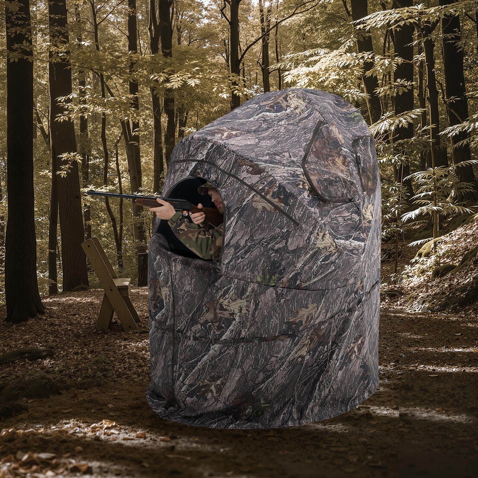 VEVOR Camouflage Hunting Blind — Portable & Waterproof