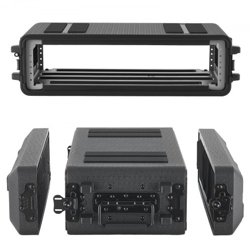 VEVOR 2U Rack Case, 260 mm Depth, Rackmount Flight Case Shallow