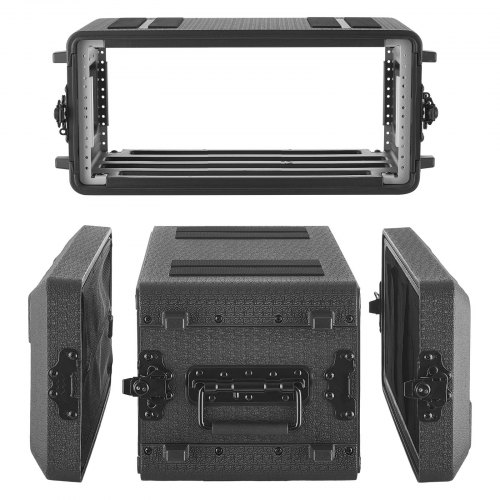 VEVOR 4U Rack Case, 12 in Depth, Rackmount Flight Case Shallow