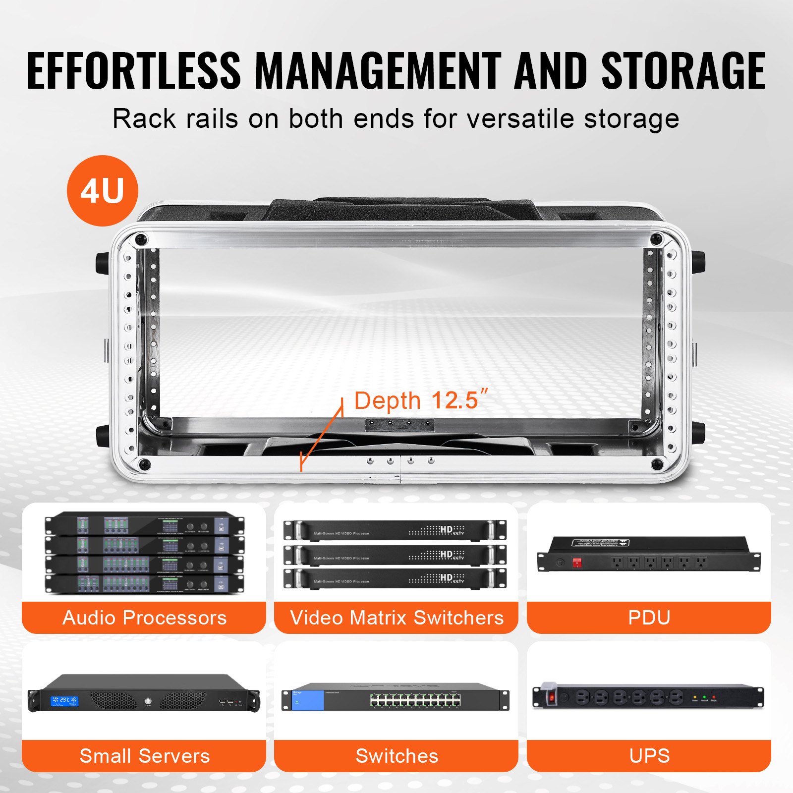 VEVOR 4U Server Rack Case – 14