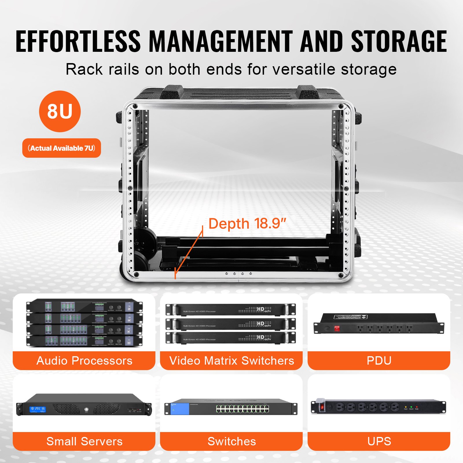 Digital Mixer Rack Case VEVOR Mixer Rack Case — Strong and Portable Design