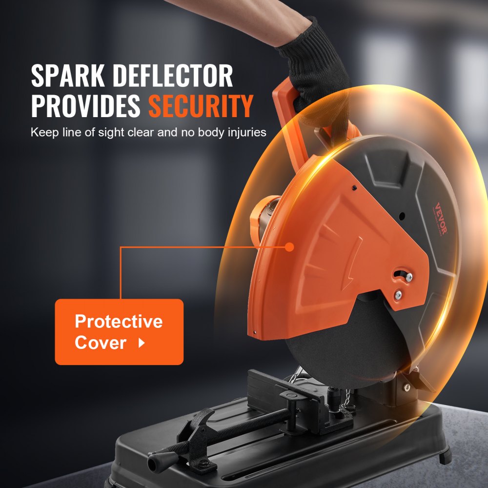 VEVOR Abrasive Chop Saw, 14"/355mm Blade Diameter Cut Off Saw, 2300W