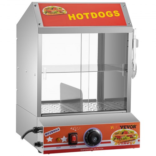 VEVOR Hot Dog Steamer, 27L/24.52Qt, 2-Tier Hut Steamer for VEVOR Hot Dog Steamer, 27L/24.52Qt, 2-Tier Hut Steamer for