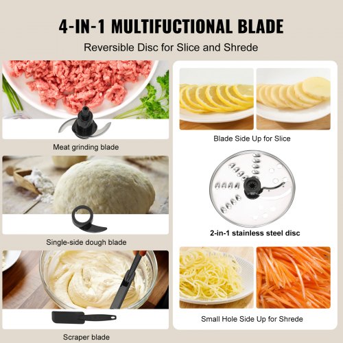 その他 加工食品 Shjasjdjwo VEVOR Food Processor, 7-Cup Vegetable Chopper for Chopping