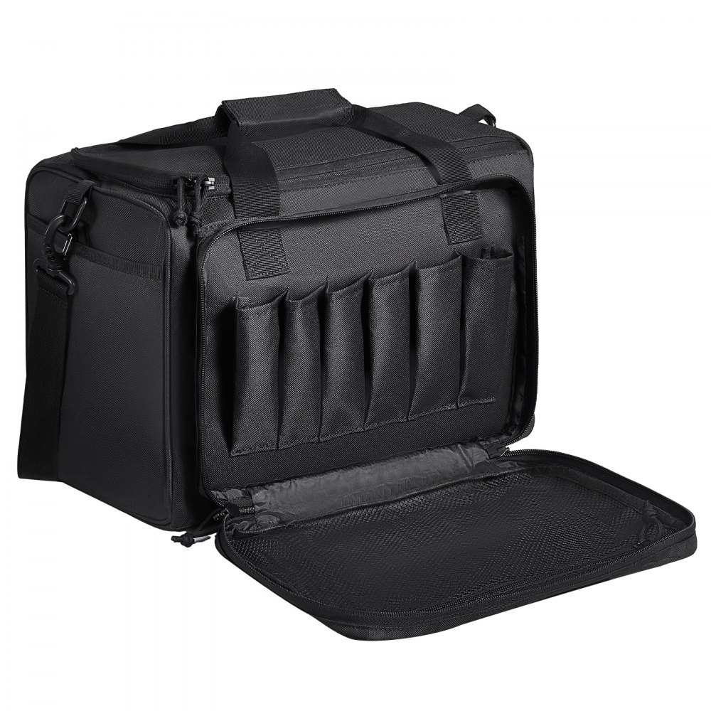 Machine Gun Bag VEVOR Range Bag for 3 Pistols Tactical Gun Range Bag Single Shoulder ...