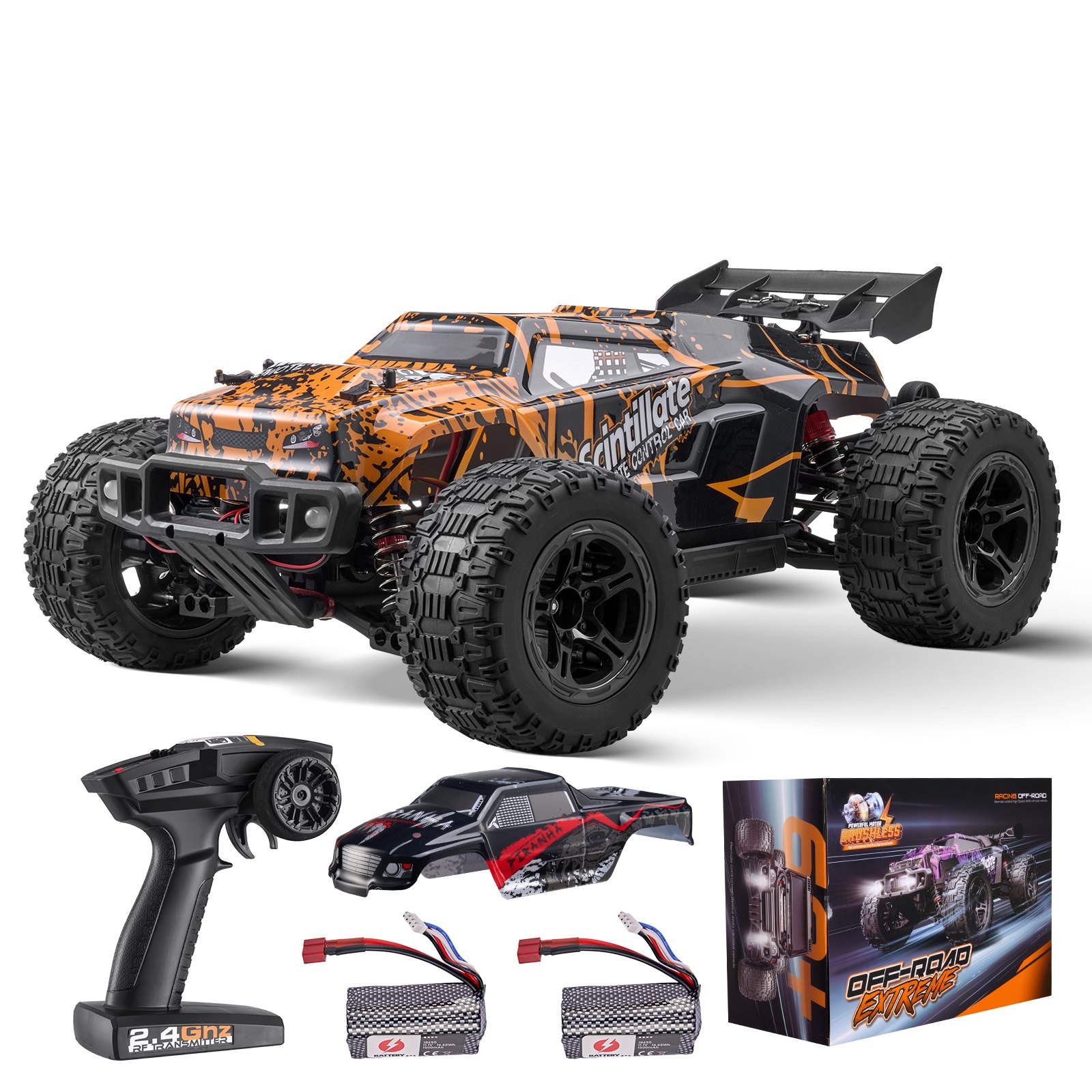 VEVOR Remote Control Car 1:10 – 4WD, 25,000 RPM Motor