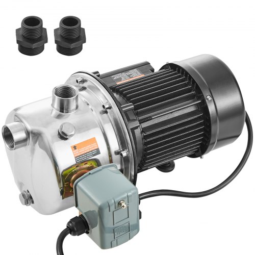 VEVOR 3/4HP SUS304 Stainless Steel Shallow Well Jet Pump, 115 Volt