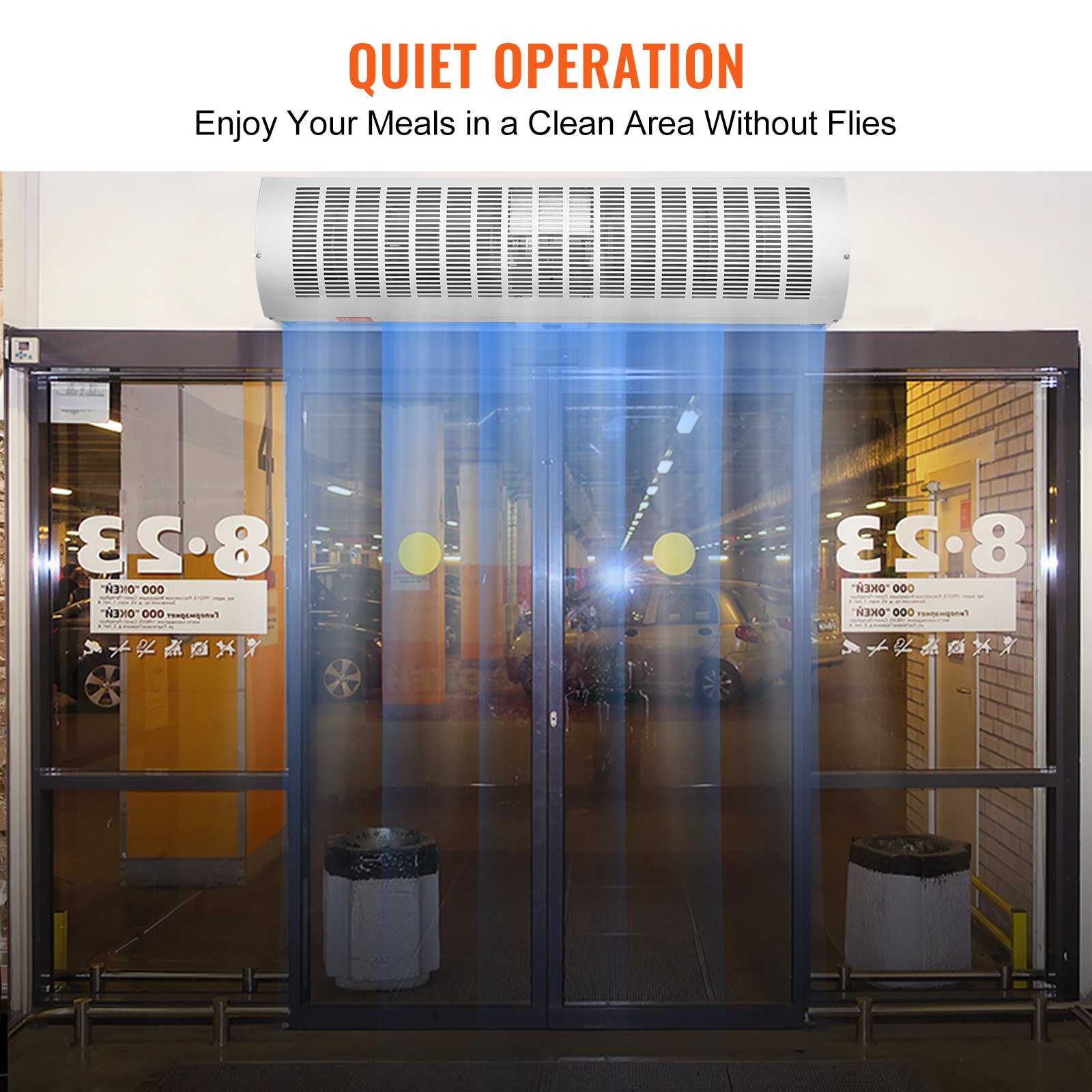 Commercial Door Air Curtain VEVOR 36" Commercial Indoor Air Curtain Super Power 2 Speeds 1200CFM