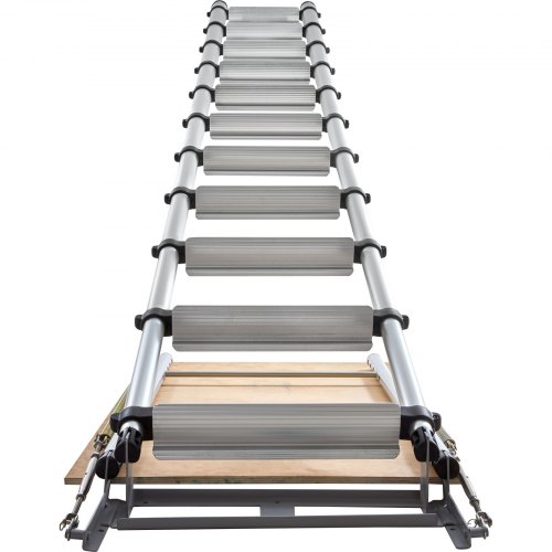 Telescoping Ladder 350 lbs Capacity Aluminum Ladder for RV Loft Home ...