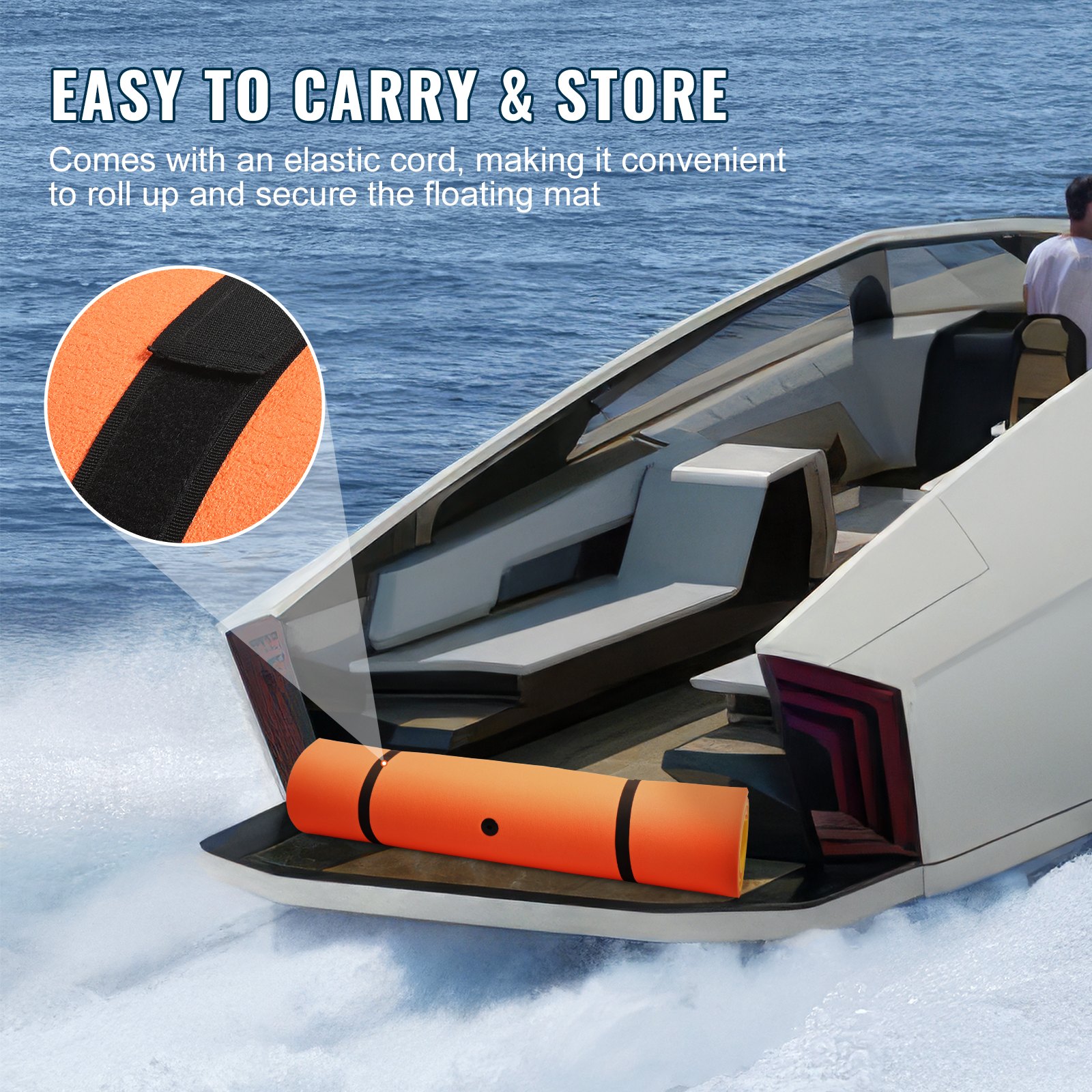 VEVOR Lily Pad Floating Mat, Large 9x6 FT Floating Water Pad, 3-Layer ...