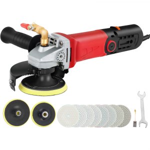 VEVOR VEVOR Wet Polisher Grinder, Variable Speed 8 pcs Kit, Extra