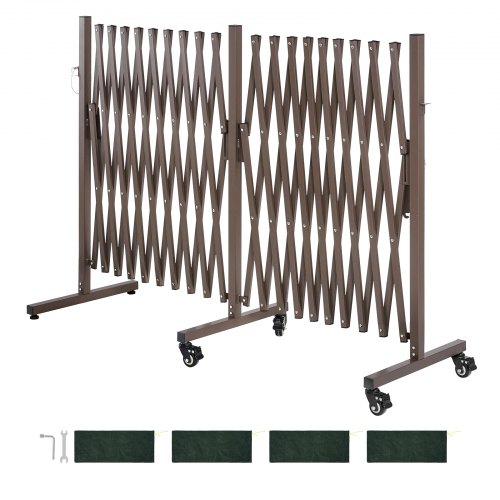VEVOR Double Expandable Barricades, 6m Expandable Safety Barrier