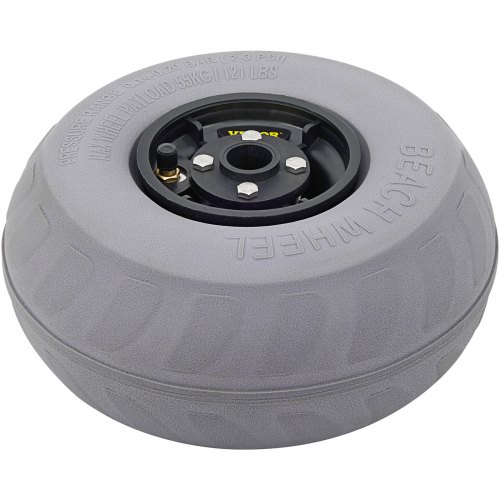 VEVOR Balloon Beach Wheels Replacement Tires - 2-Pack, PVC/TPU, Low Pressure (2-3 PSI)